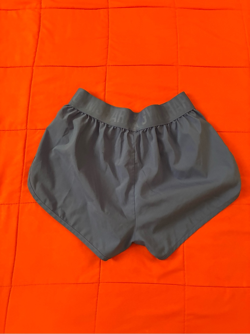 Gymshark Training Shorts Women XS Blue Mesh Panel Athletic Running Workout - Picture 2 of 6